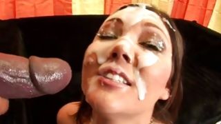 Deep anal fucking with amazing brunette slut Claire Dames