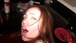 Hot adorable brunette Aubrey Rose moans loud in xxx video
