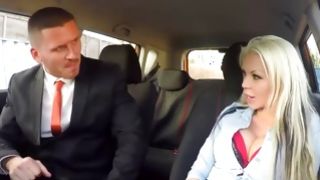 Marvelous light-haired floosie deeply fucked in car